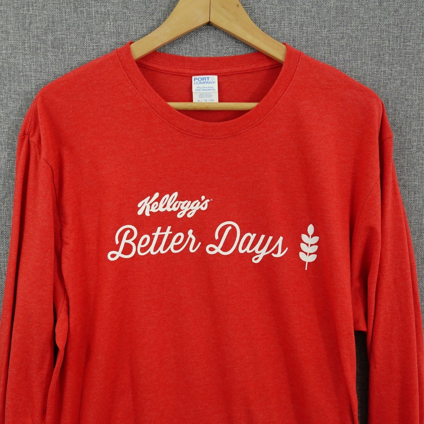 Kellogg’s Better Days Red Long Sleeve Tee - Size L