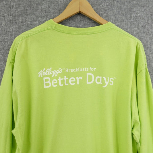 Kellogg’s Better Days Lime Green Promo Tee - Size XL