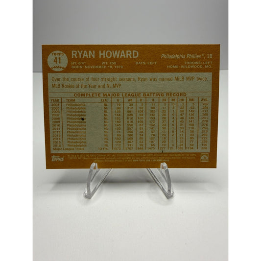 2025 Topps Archives - 1964 Topps Ryan Howard #41