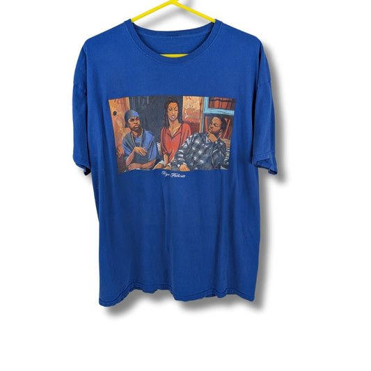 Retro Friday Movie Tee Blue Bye Felicia Ice Cube Chris Tucker Size XL