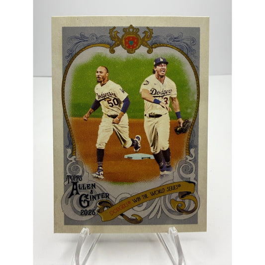 2025 Topps Allen & Ginter - Mookie Betts #SV-29 Dodgers Win World Series