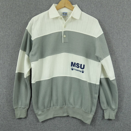 Vintage 90s Memphis State Tigersers Rugby Sweatshirt M