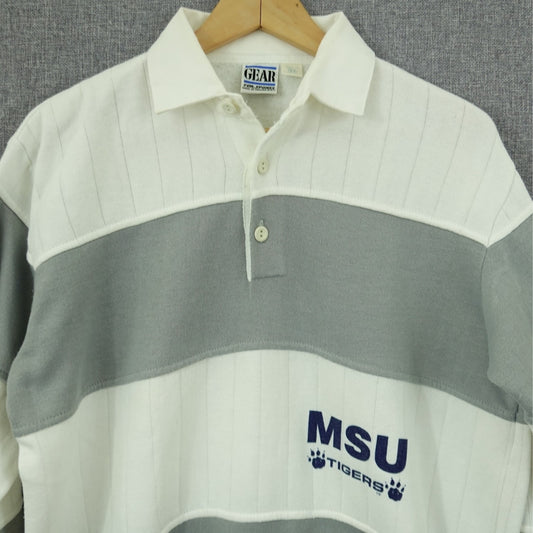 Vintage 90s Memphis State Tigersers Rugby Sweatshirt M