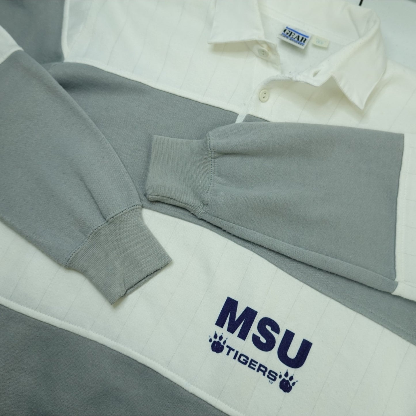 Vintage 90s Memphis State Tigersers Rugby Sweatshirt M