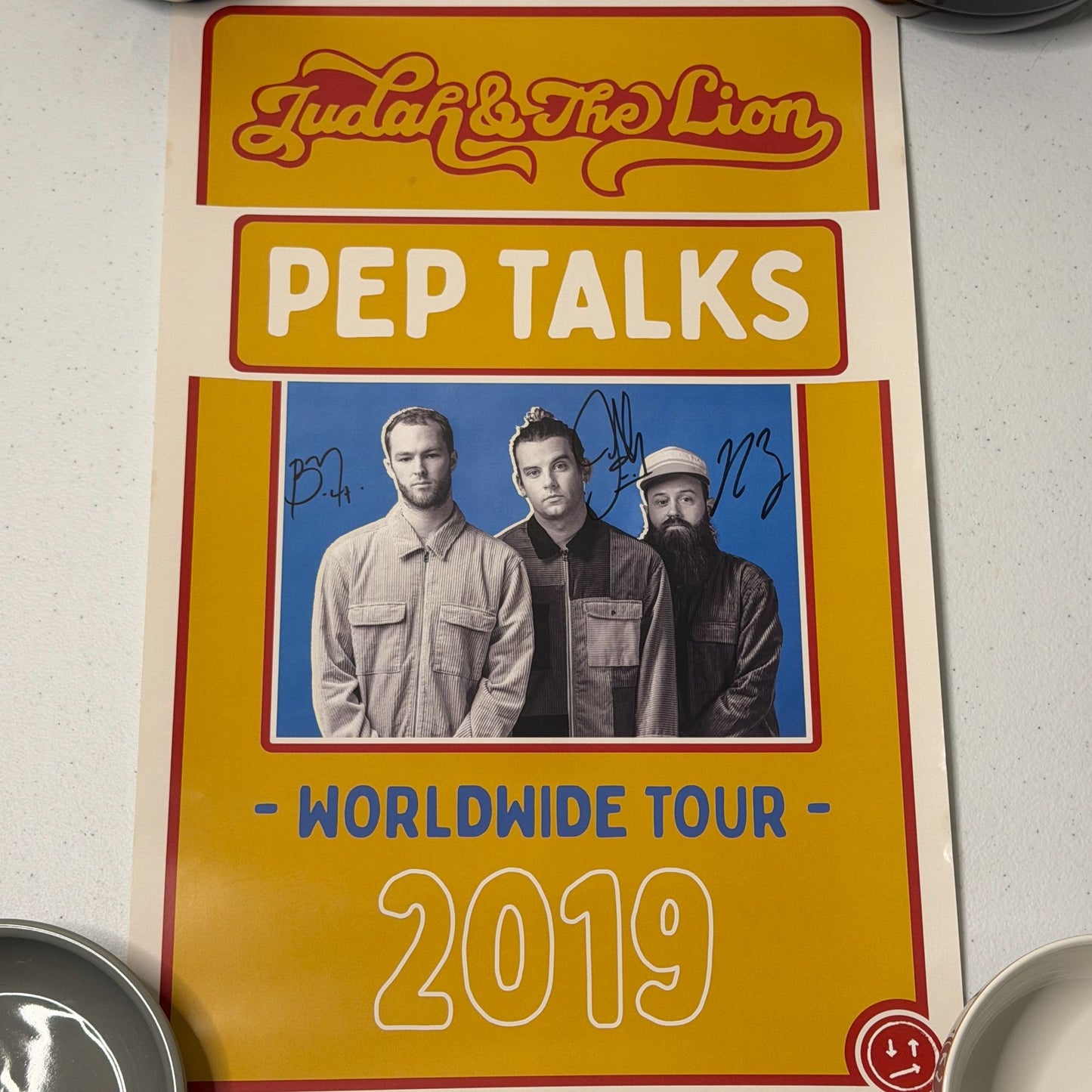 Judah And The Lion 2019 Pep Talks World Tour Autographed VIP Poster 17"x11"