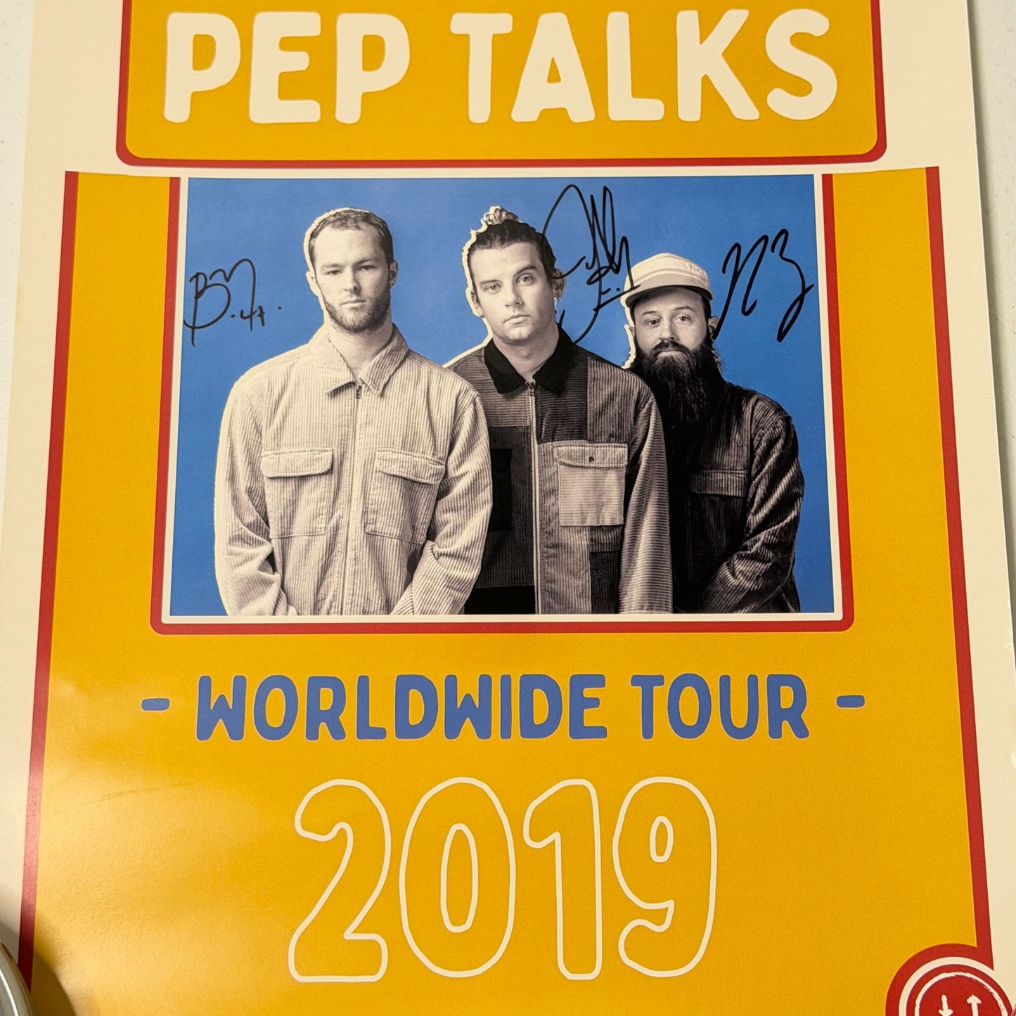 Judah And The Lion 2019 Pep Talks World Tour Autographed VIP Poster 17"x11"