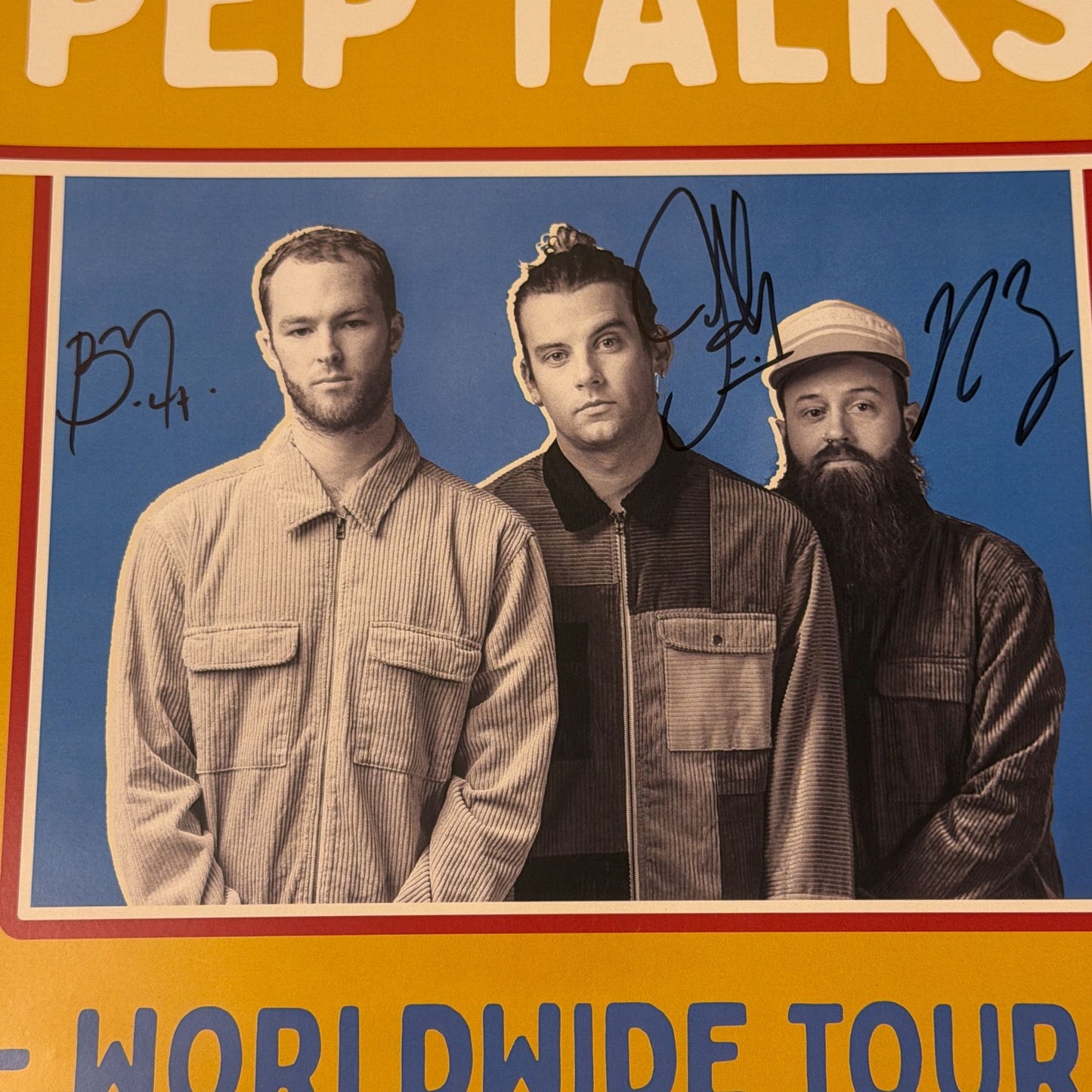 Judah And The Lion 2019 Pep Talks World Tour Autographed VIP Poster 17"x11"