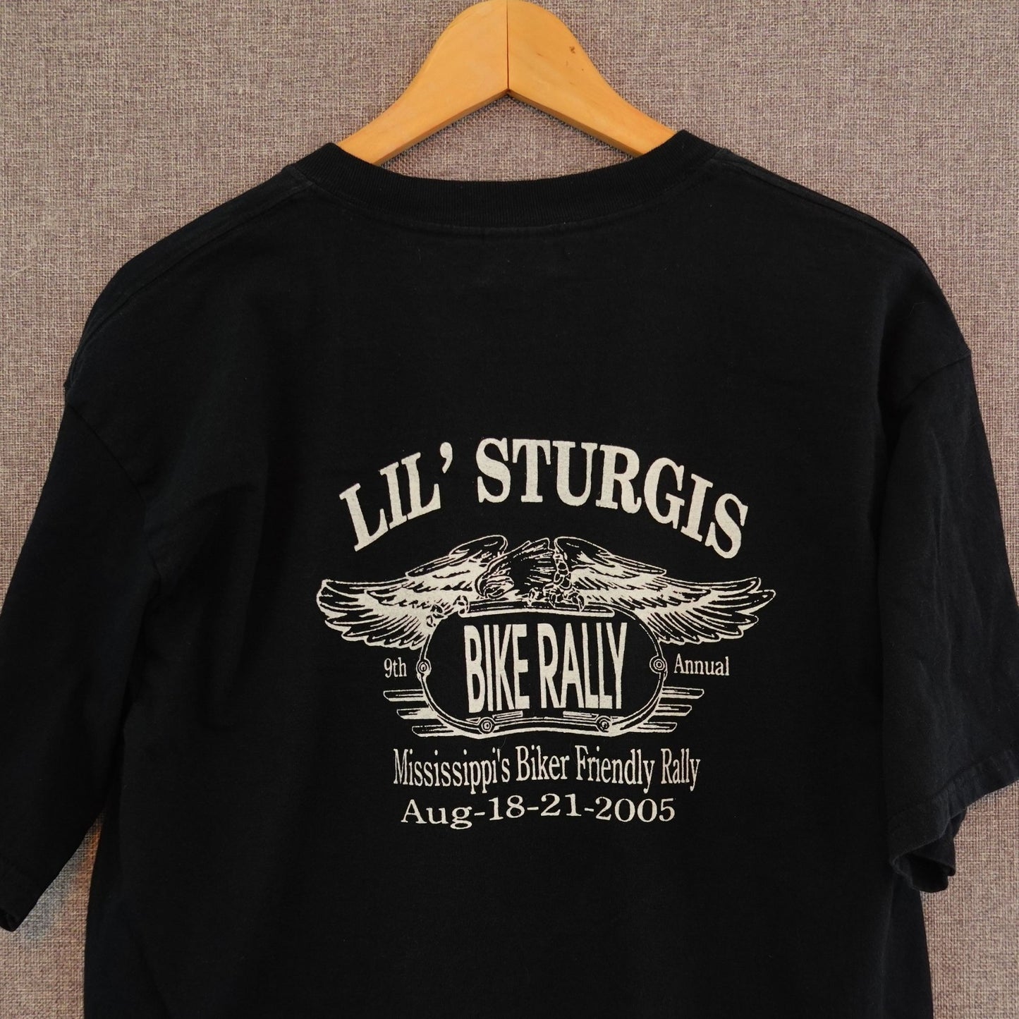 Vintage 2005 Li’l Sturgis Bike Rally Black Tee - Size M