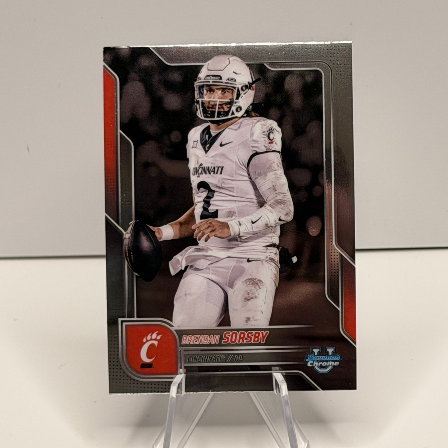 2025 Bowman Chrome U - Brendan Sorsby #143 Cincinnati Wildcats