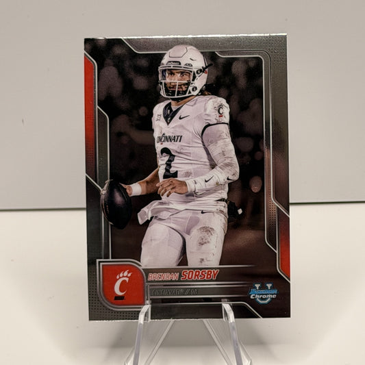 2025 Bowman Chrome U - Brendan Sorsby #143 Cincinnati Wildcats