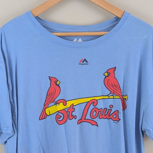 Majestic St. Louis Cardinals XL Goldschmidt #46 MLB T-Shirt Powder Blue
