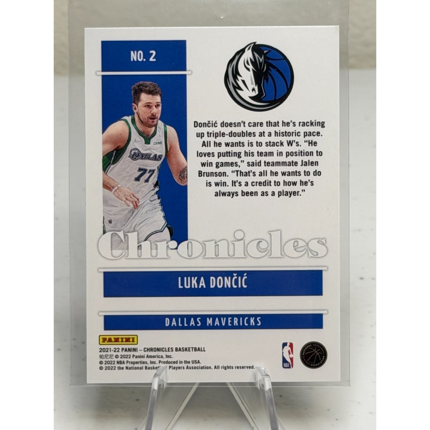 2021-22 Panini Chronicles Luka Doncic #2