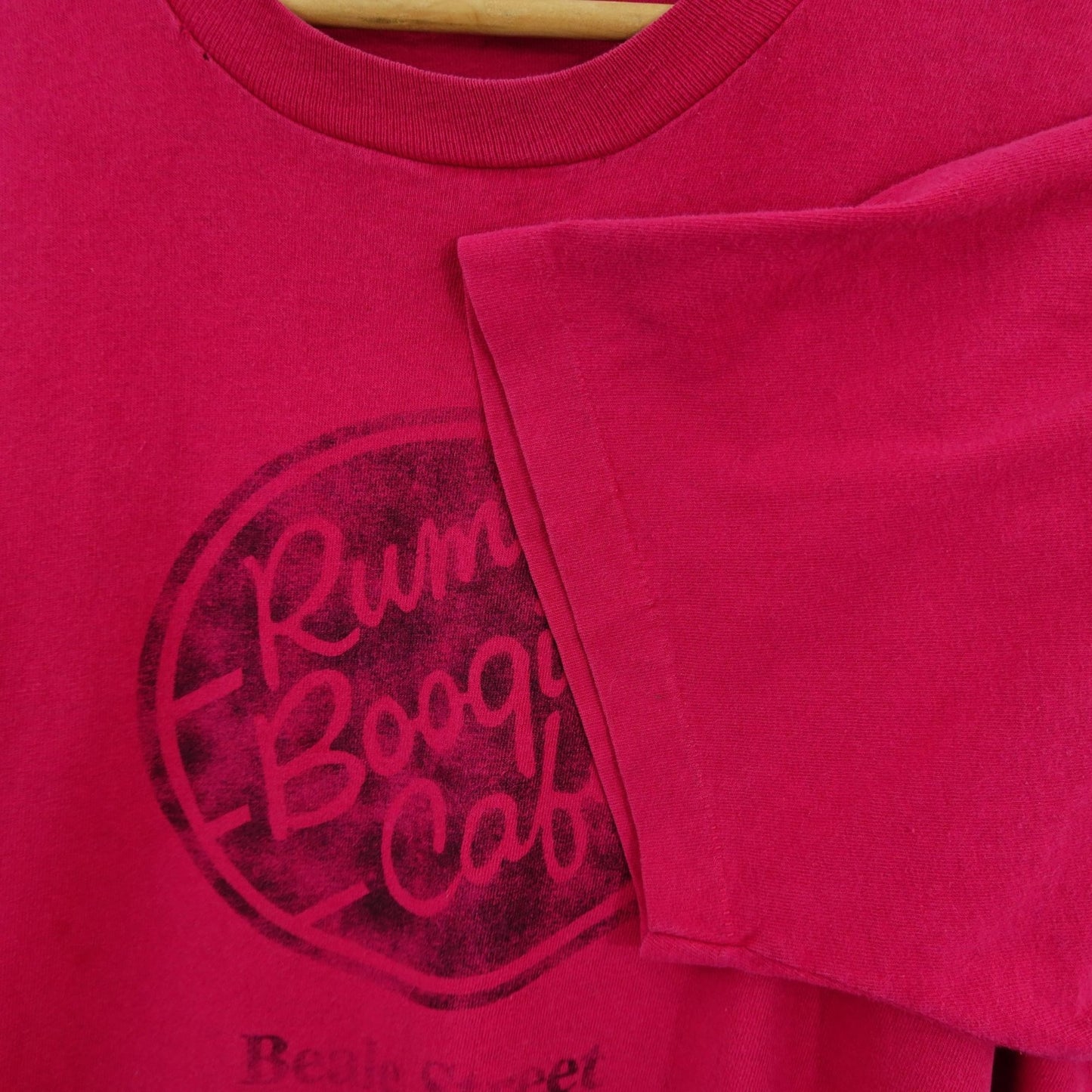 Vintage 90's Rum Boogie Cafe Beale Street Memphis Pink Tee - Size XL