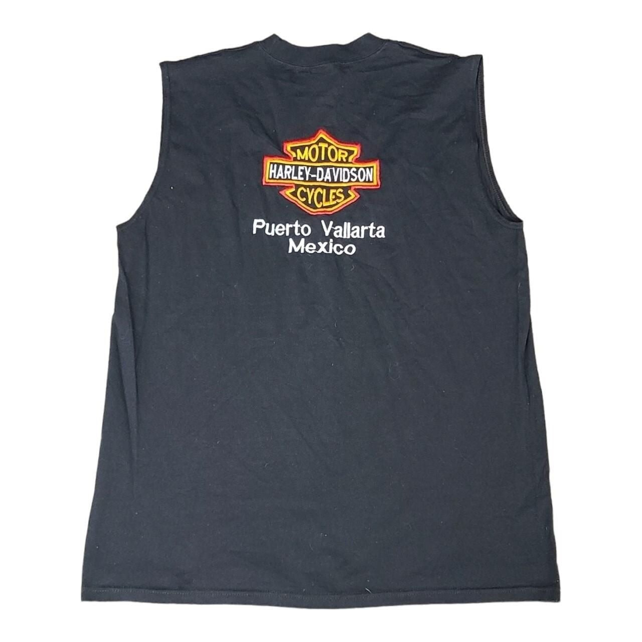 Harley-Davidson Style Black Muscle Tank L Biker Sleeveless Tee