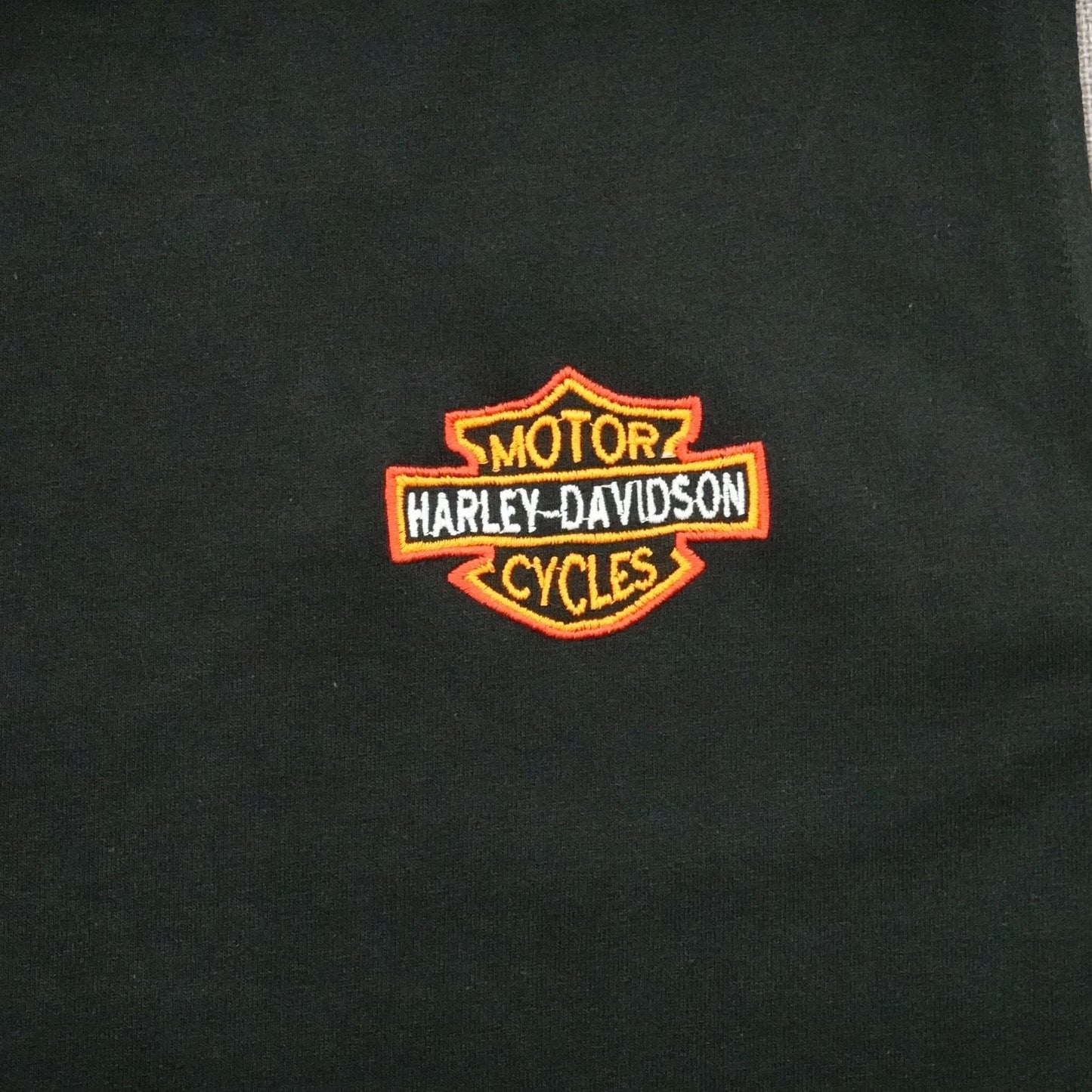 Harley-Davidson Style Black Muscle Tank L Biker Sleeveless Tee