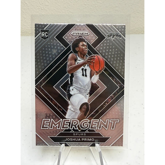 2021-22 Panini Prizm Basketball Joshua Primo RC Silver Emergent #17