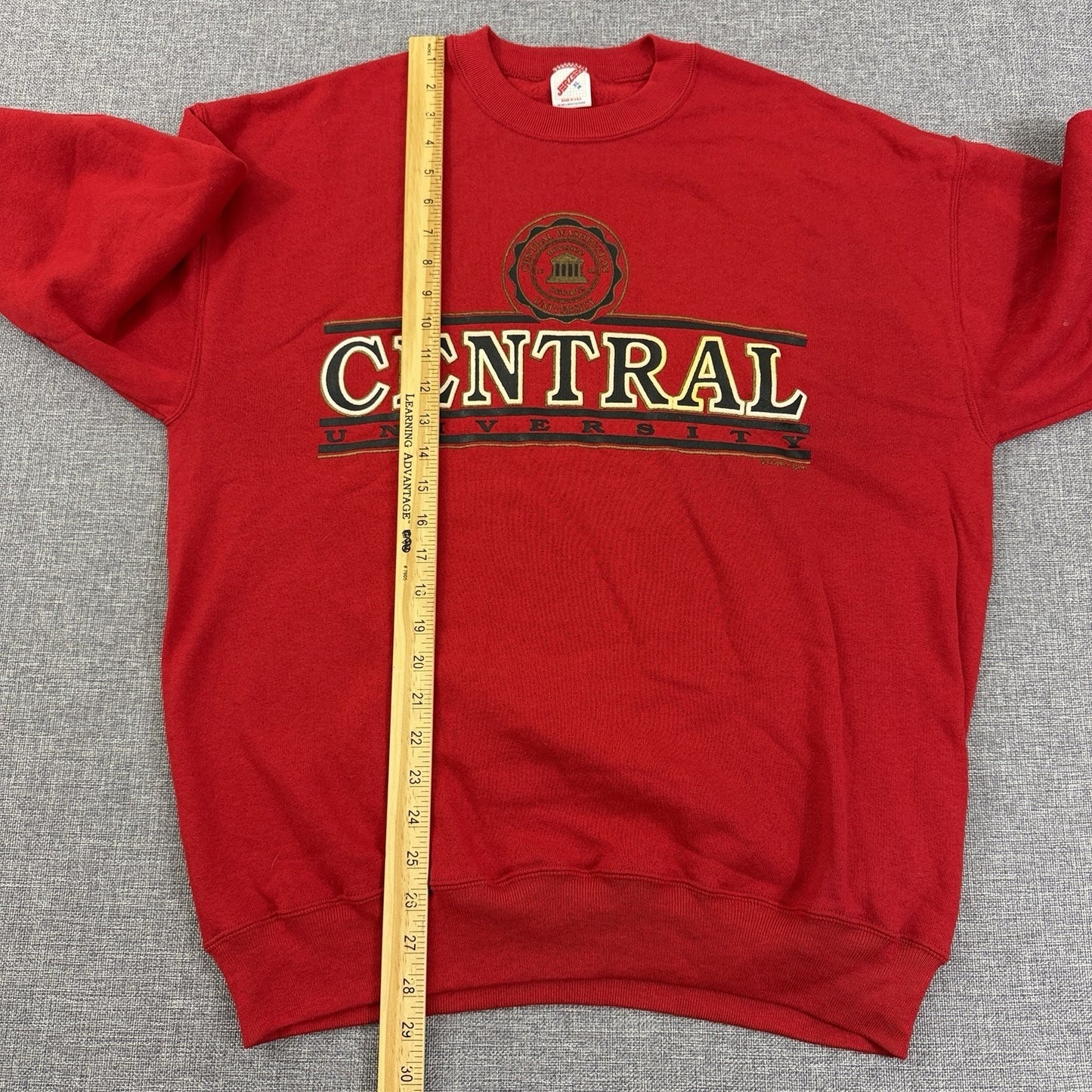Vintage Central Washington University Red Jerzees Crewneck Sweatshirt Size Large