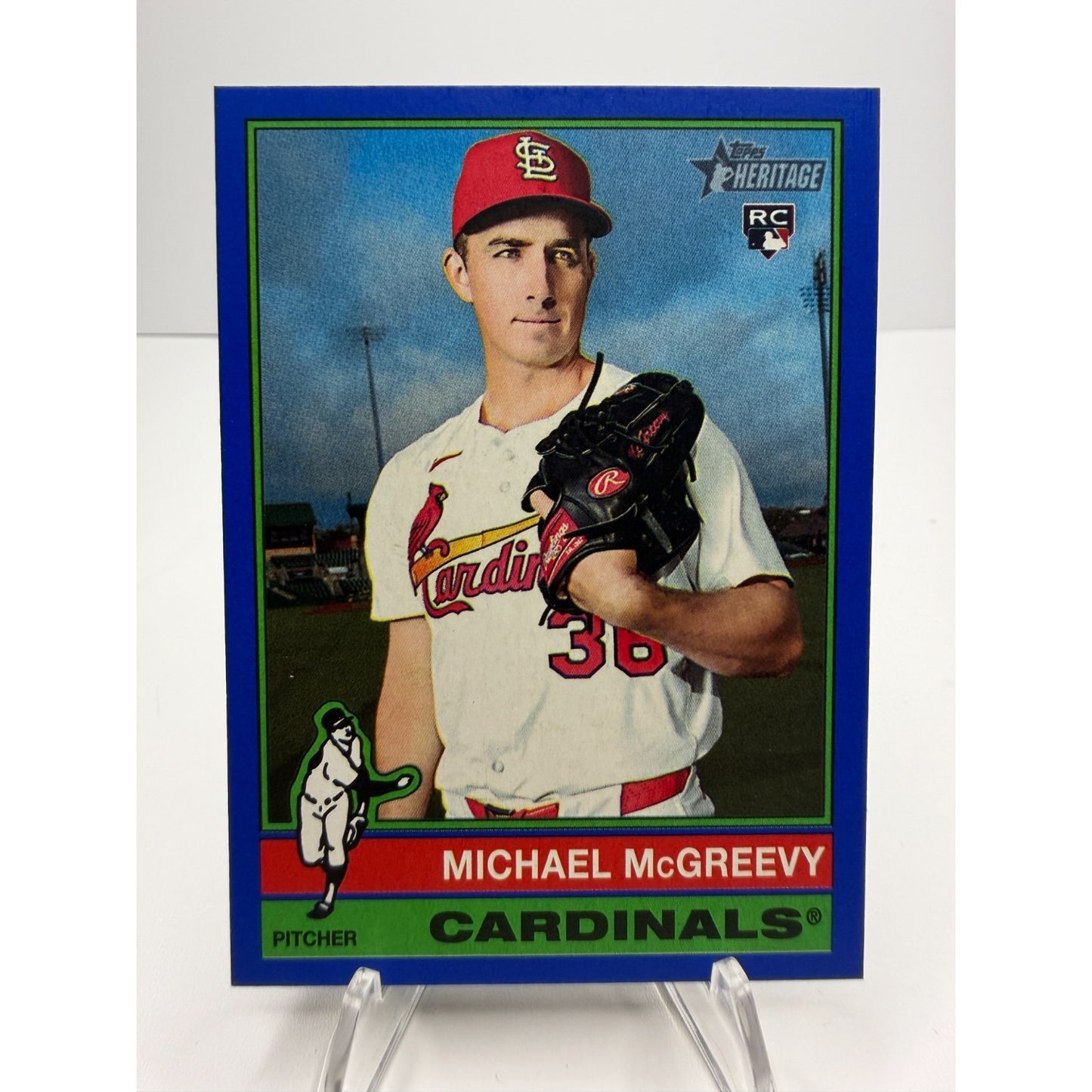 2025 Topps Heritage - Michael McGreevy (RC) Blue Border #585