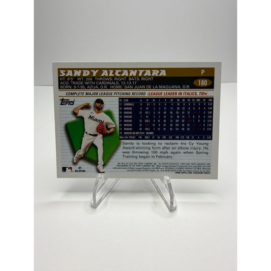 2025 Topps Archives - 1996 Topps Sandy Alcantara #180