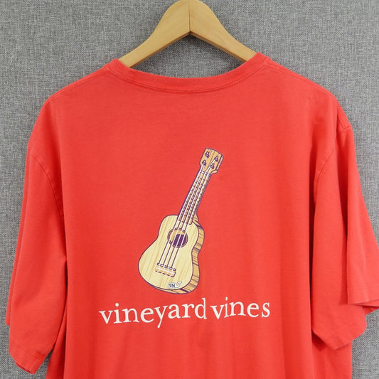 Vineyard Vines Guitar Whale Birmingham Pocket Tee - Size XL