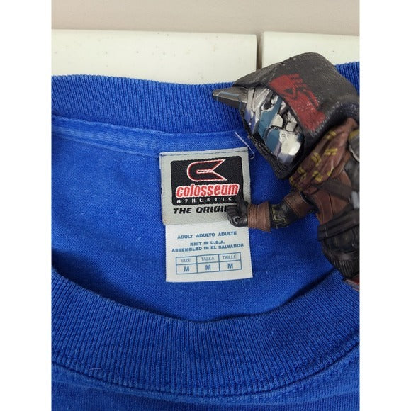 Vintage Y2K Colosseum Memphis Tigers T-Shirt Blue Size L Graphic Tee USA‎ Made