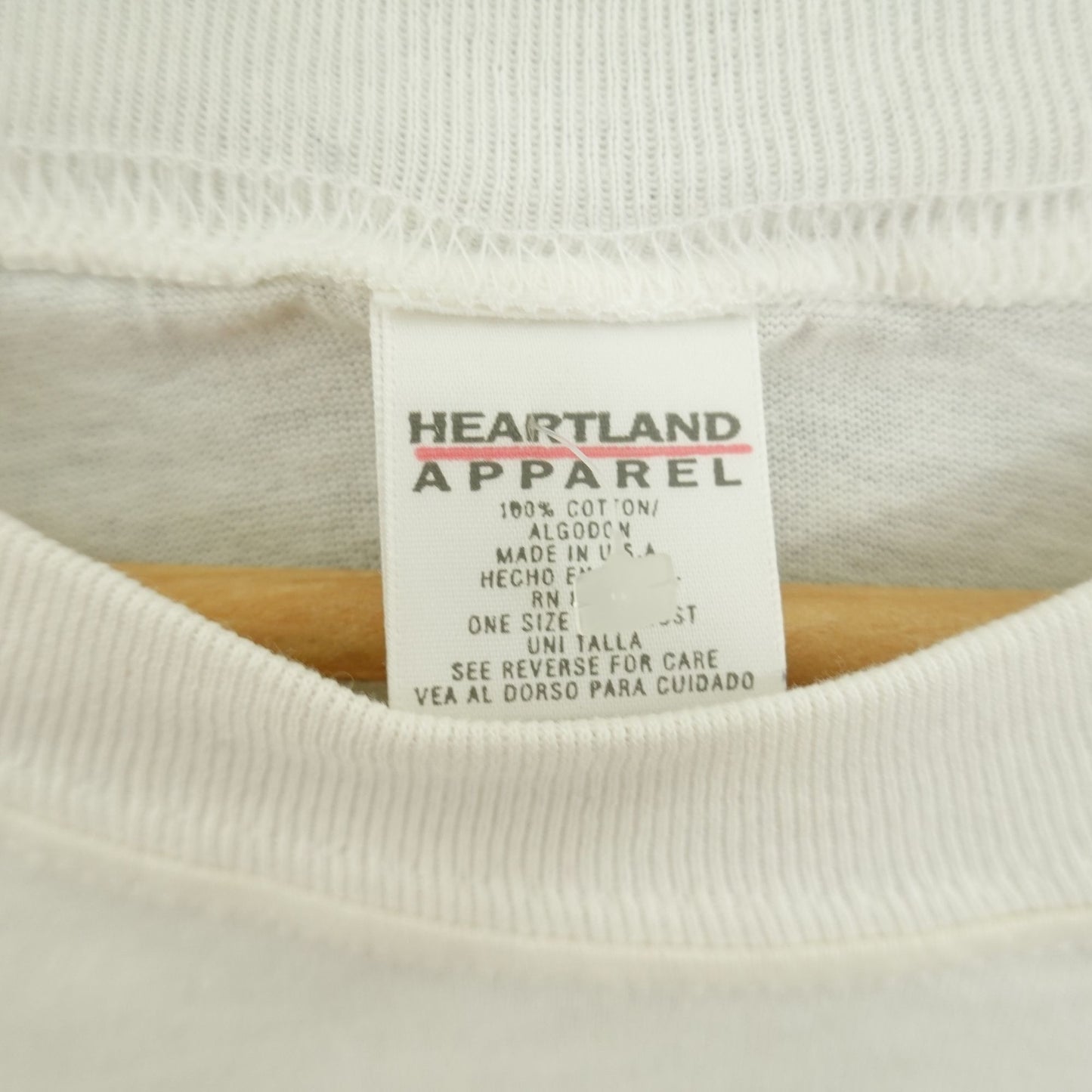 Vintage 90s Heartland Apparel Sweet Dreams Heart Shirt - OSFM Single Stitch