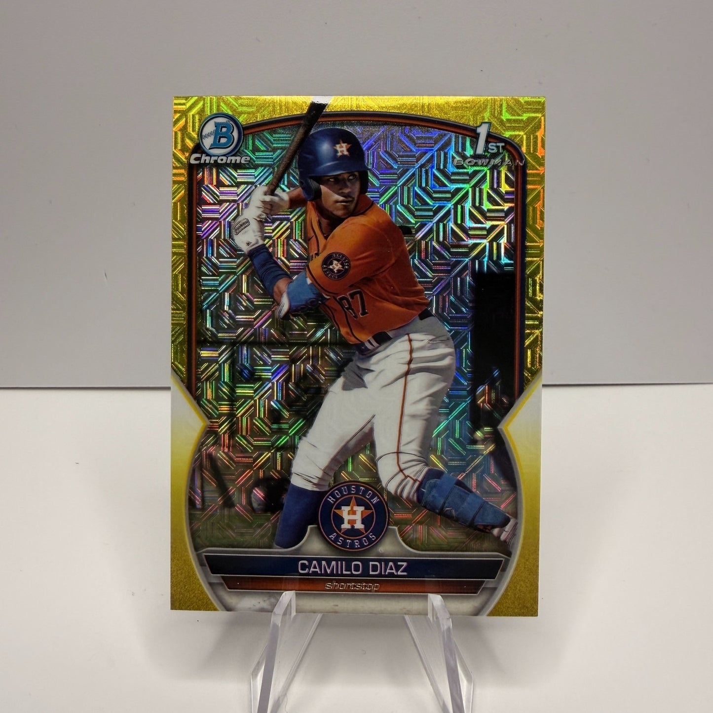 2023 Bowman Chrome - Camilo Diaz #BCP-186 Yello Mojo Refractor /75